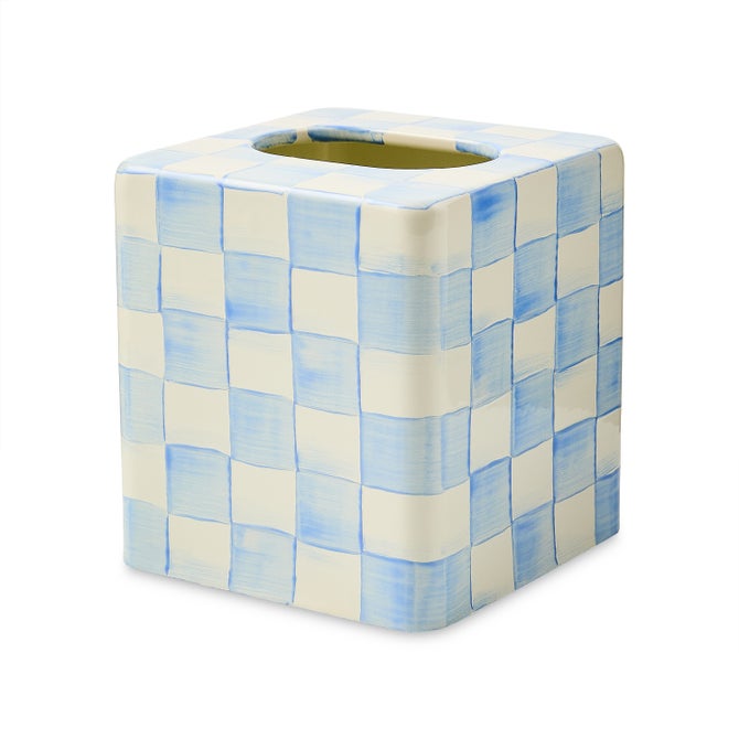 Sky Check Boutique Tissue Box Cover image number 0