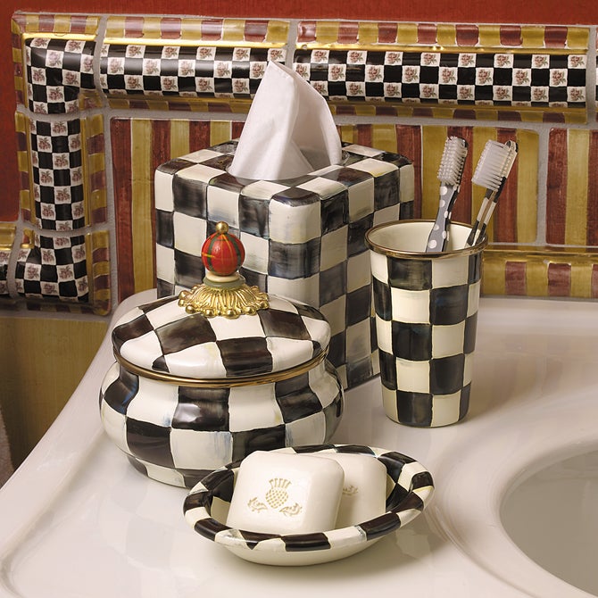 Courtly Check Boutique Tissue Box Cover image number 5