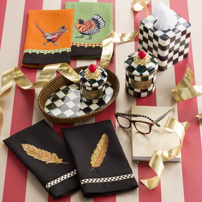 Courtly Check Boutique Tissue Box Cover image number 10