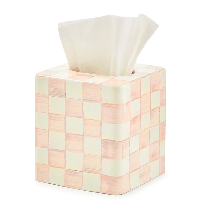 Rosy Check Boutique Tissue Box Cover image number 0