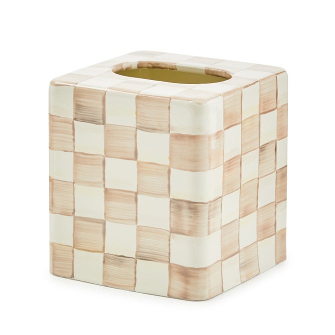 Mocha Check Enamel Bath Collection image number 6