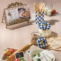 Royal Check Utensil Holder