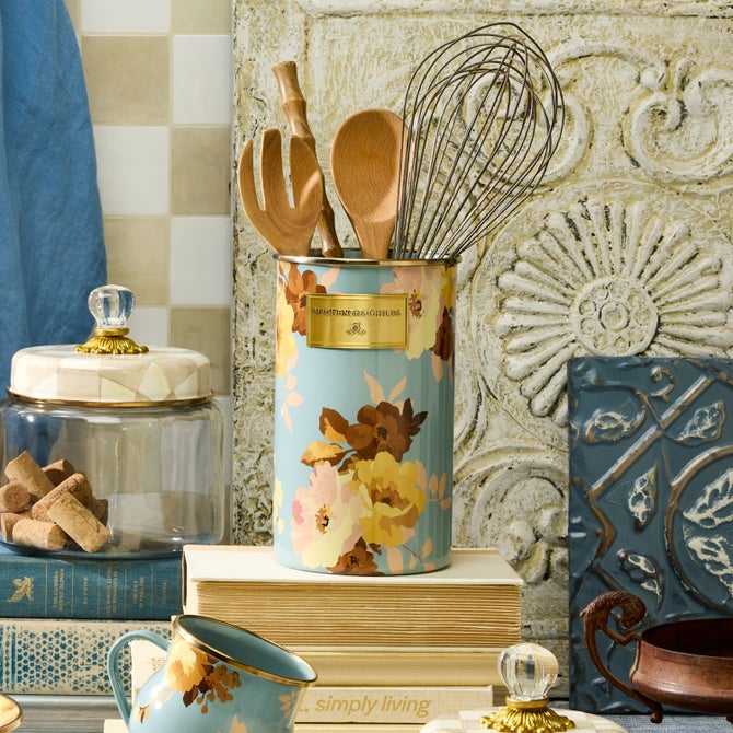 Wild Rose Slate Utensil Holder image number 1