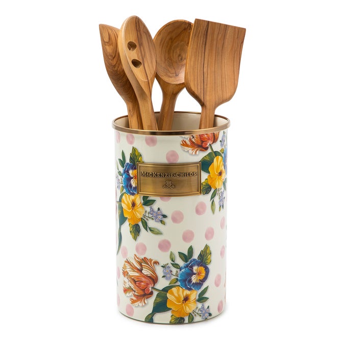 Wildflowers Pink Utensil Holder image number 0