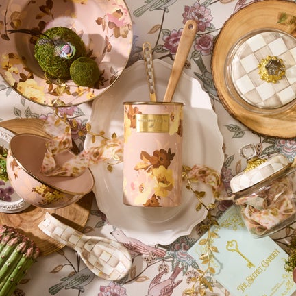 Wild Rose Mauve Utensil Holder