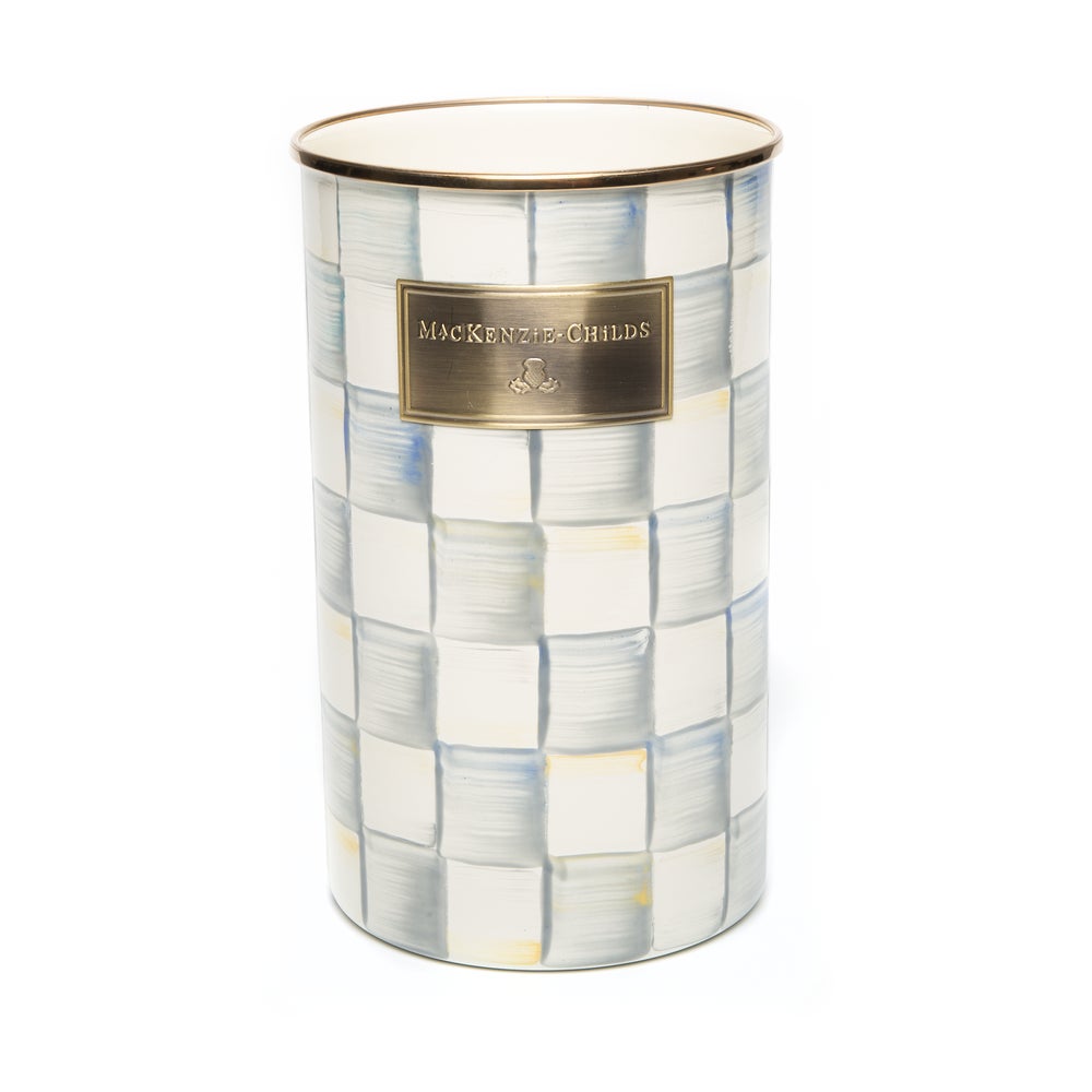 Check Enamelware Utensil Holder - Sterling Check mackenzie-childs Panama imagen 1