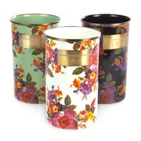 White Flower Market Utensil Holder