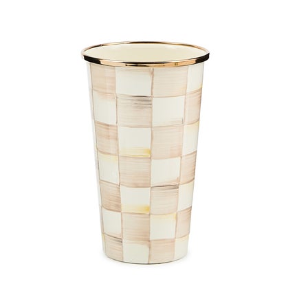 Mocha Check 20 Ounce Tumbler