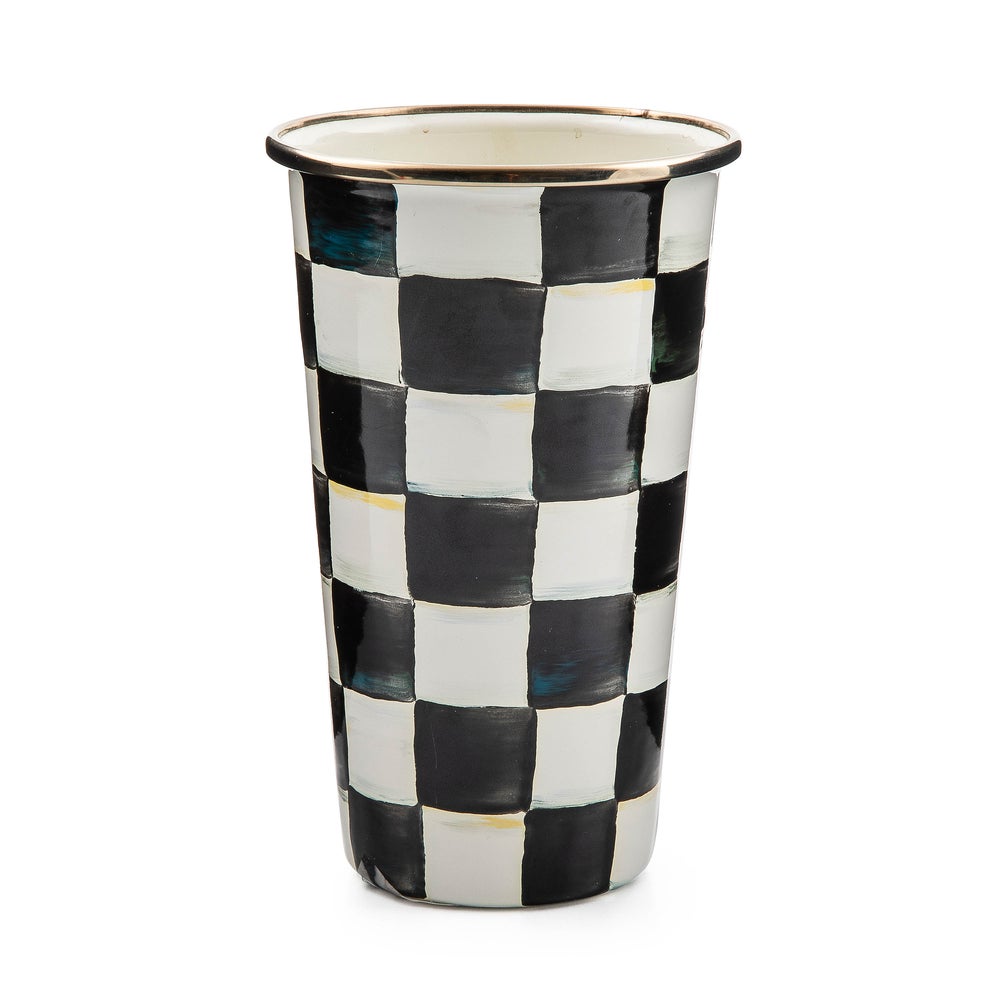 Check Enamel Tumbler - Courtly Check, 20 oz. mackenzie-childs Panama imagen 1