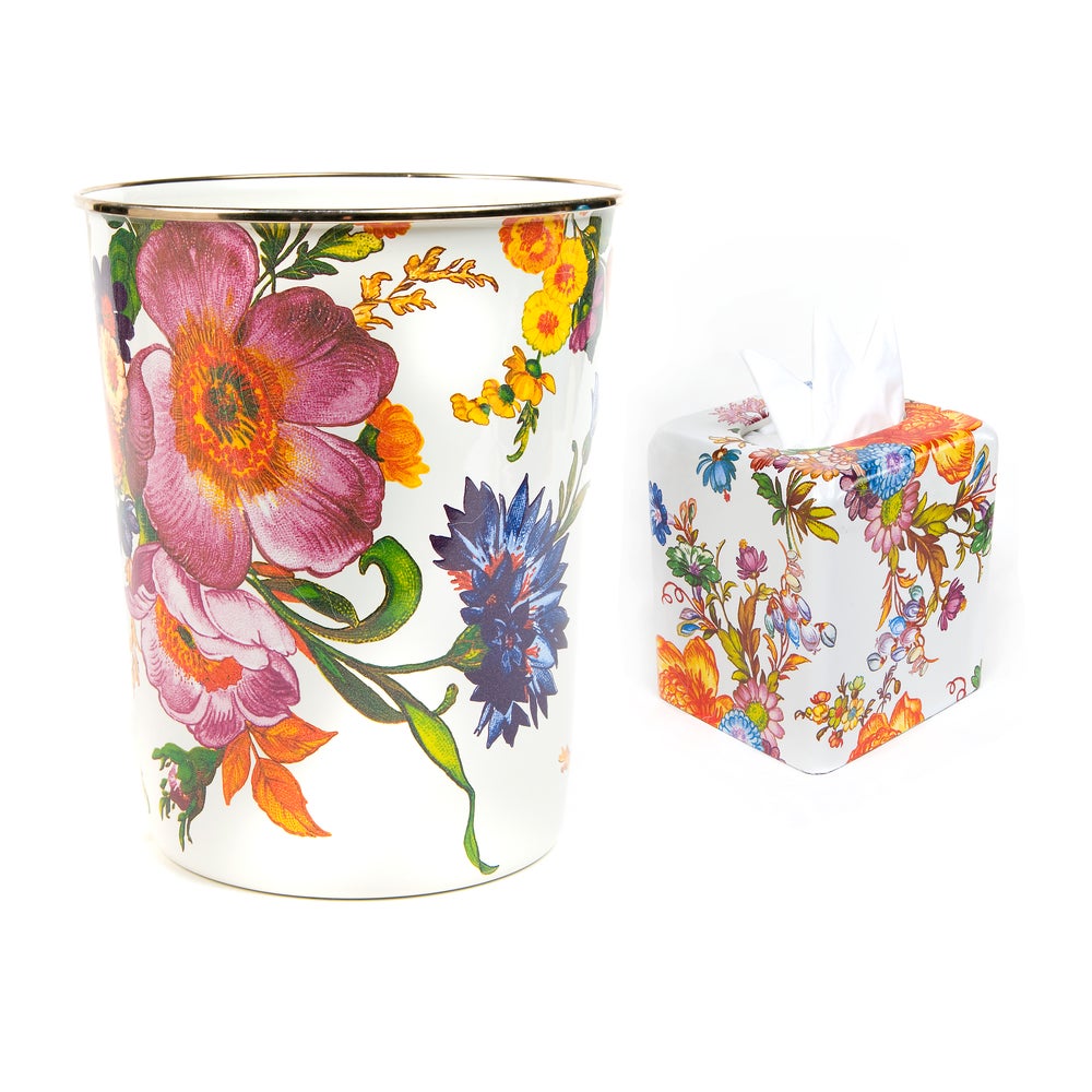 White Flower 2 Piece Market Bath Set mackenzie-childs Panama imagen 1