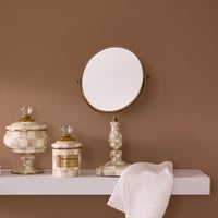 Mocha Check Enamel Bath Collection