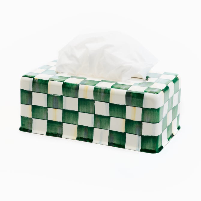 Emerald Check Enamel Bath Collection image number 0