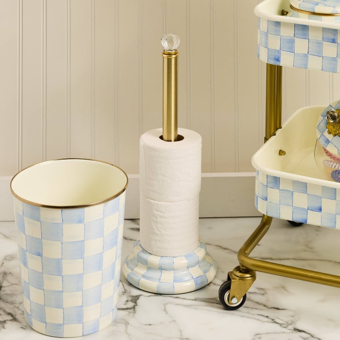Sky Check Toilet Tissue Storage image number 1