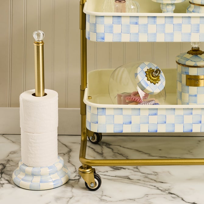 Sky Check Toilet Tissue Storage image number 3