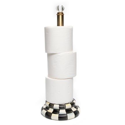 Courtly Check Toilet Tissue Storage