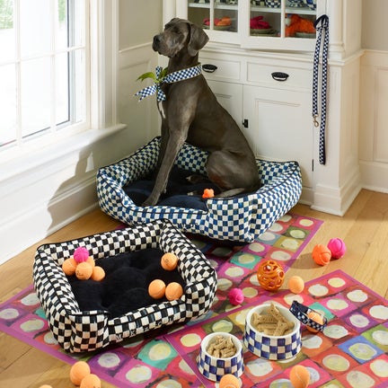 Royal Check Medium Pet Dish