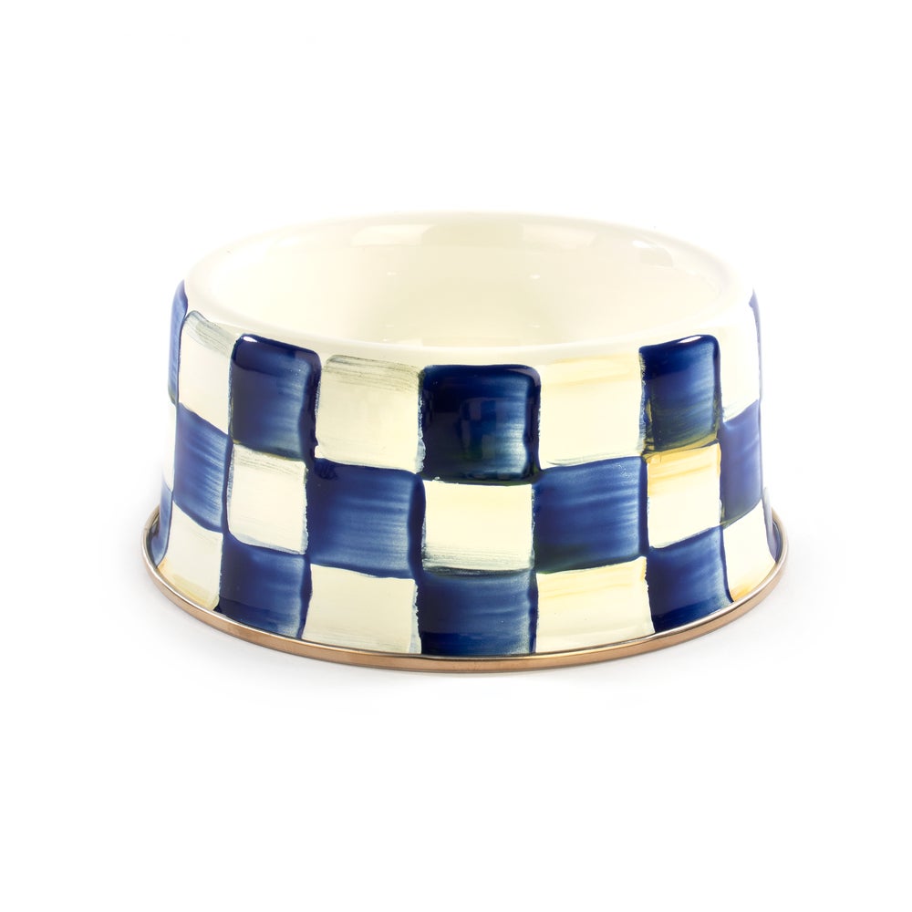 Check Pet Dishes - Royal Check, Medium mackenzie-childs Panama imagen 1