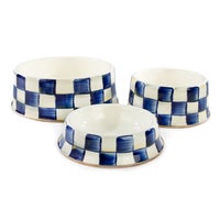 Royal Check Large Pet Dish