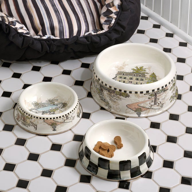 Courtly Check Small Pet Dish image number 5