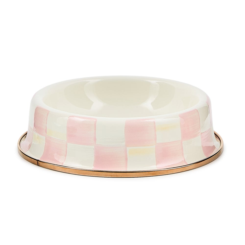 Check Pet Dishes - Rosy Check, Small mackenzie-childs Panama imagen 1