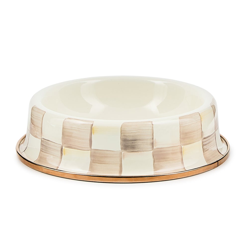 Check Pet Dishes - Mocha Check, Small mackenzie-childs Panama imagen 1