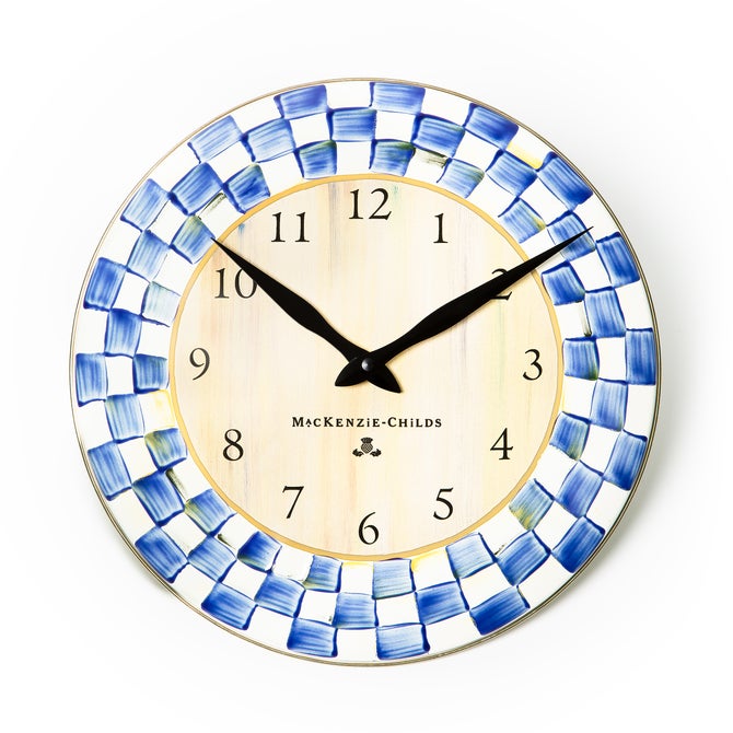 Royal Check Wall Clock image number 0
