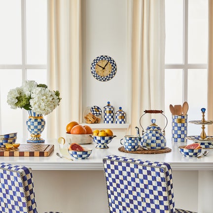 Royal Check Wall Clock