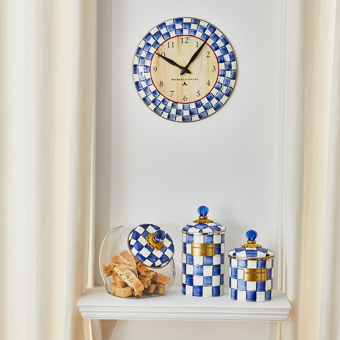 Royal Check Wall Clock image number 3