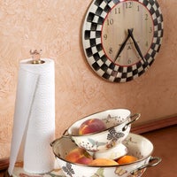 Courtly Check Wall Clock