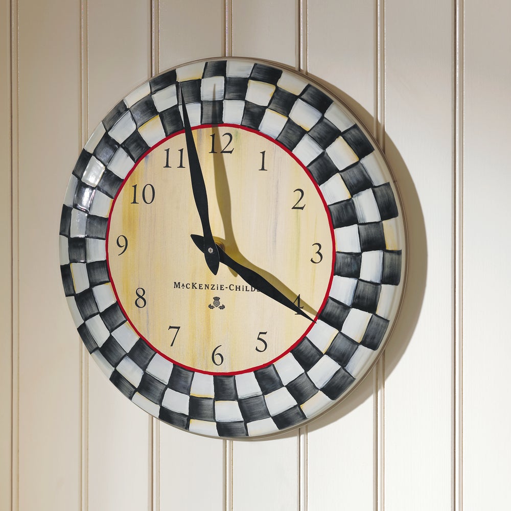 MacKenzie-Childs | Courtly Check Wall Clock