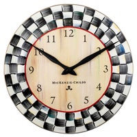 Courtly Check Wall Clock