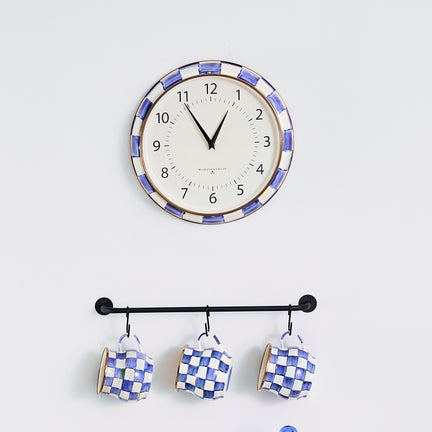 Royal Check School Wall Clock