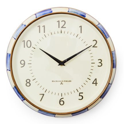 Royal Check School Wall Clock