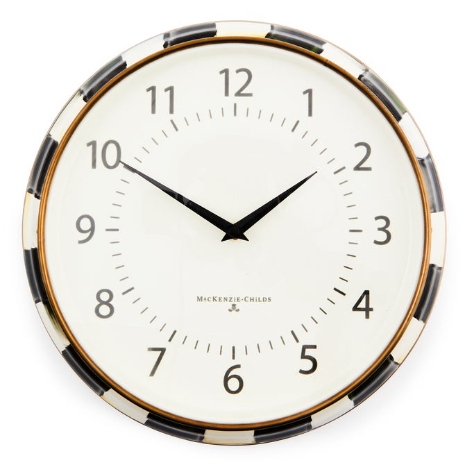 Courtly Check School Wall Clock image number 0