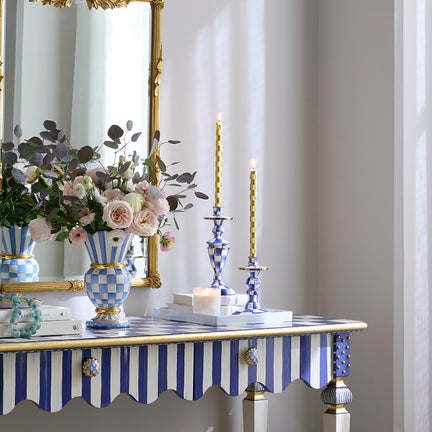 Royal Check Small Candlestick