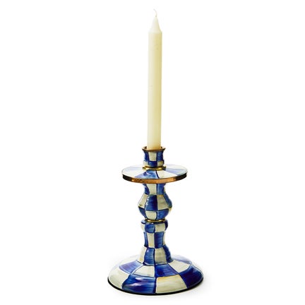 Royal Check Small Candlestick