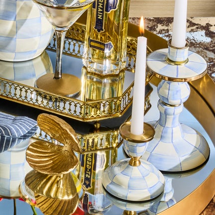Sky Check Small Candlestick