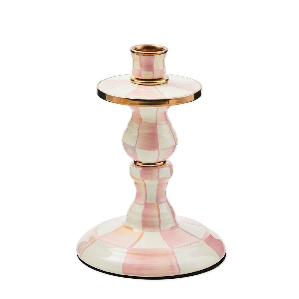 Enamel Dinner Candlestick Holder - Rosy Check, Small mackenzie-childs Panama imagen 1