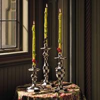 Courtly Check Small Enamel Candlestick