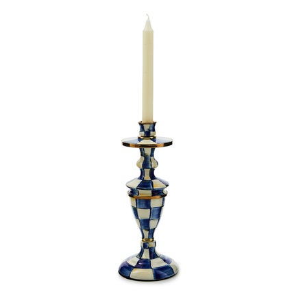 Royal Check Medium Candlestick