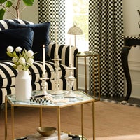 Mocha Check Medium Candlestick