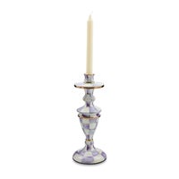 Violet Check Medium Candlestick