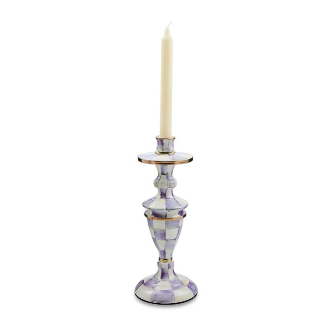 Violet Check Medium Candlestick image number 2