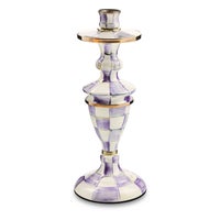 Violet Check Medium Candlestick
