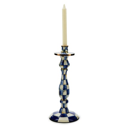 Royal Check Large Candlestick