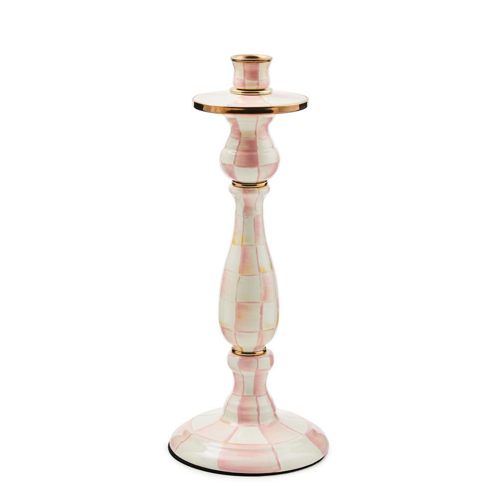 Enamel Dinner Candlestick Holder - Rosy Check, Large mackenzie-childs Panama imagen 1