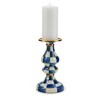 Royal Check Medium Pillar Candlestick