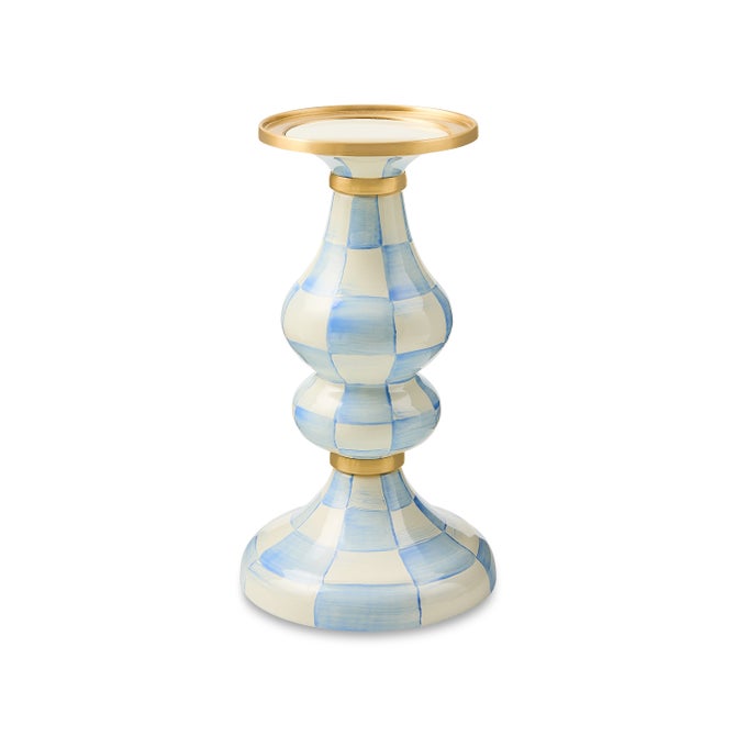 Sky Check Medium Pillar Candlestick image number 0