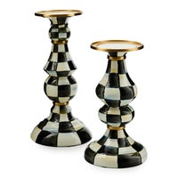 Courtly Check Medium Pillar Candlestick