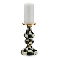 Courtly Check Medium Pillar Candlestick